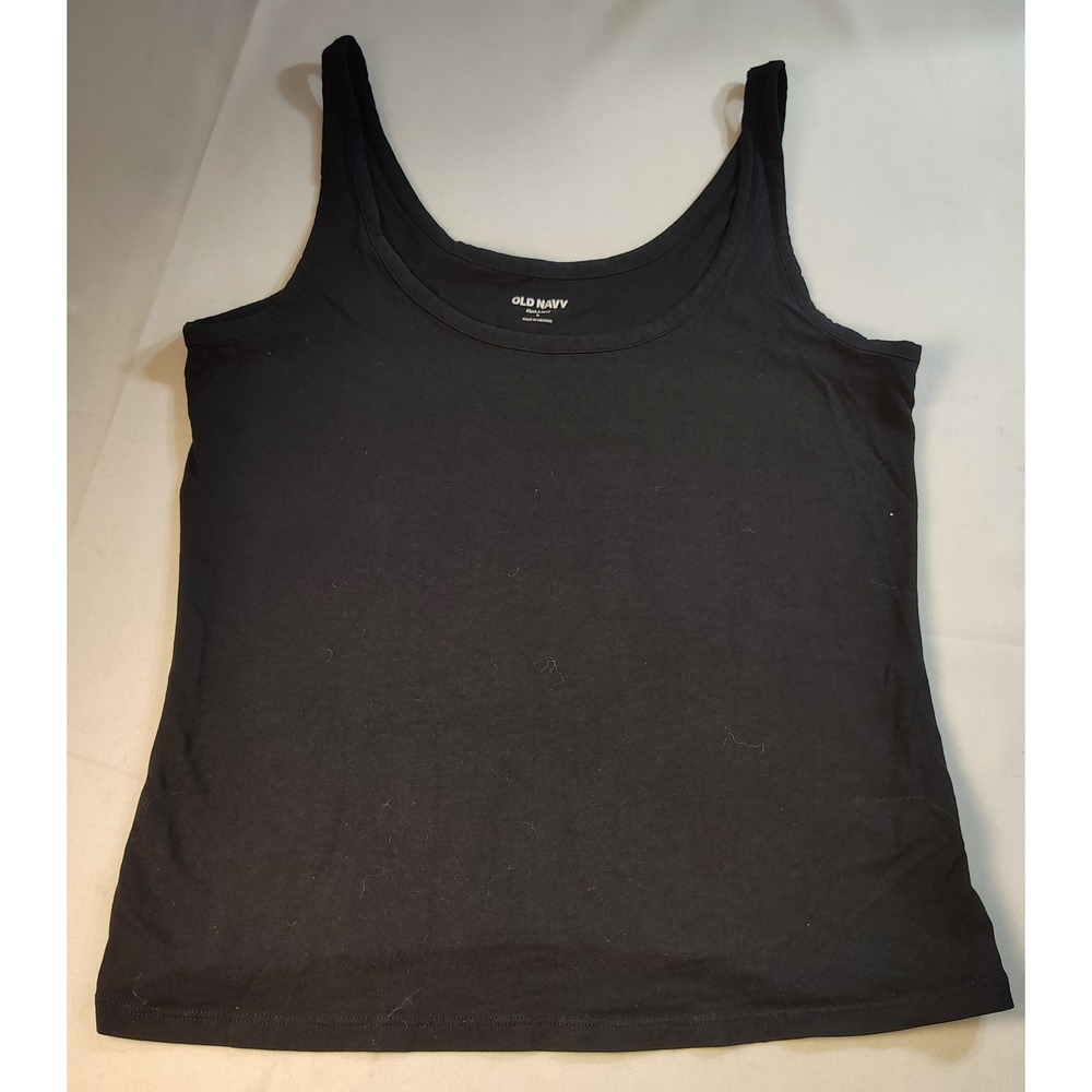 Old Navy First-Layer Tank Top‎ Black Scoop Neck Fitted Sleeveless Top Women's L
